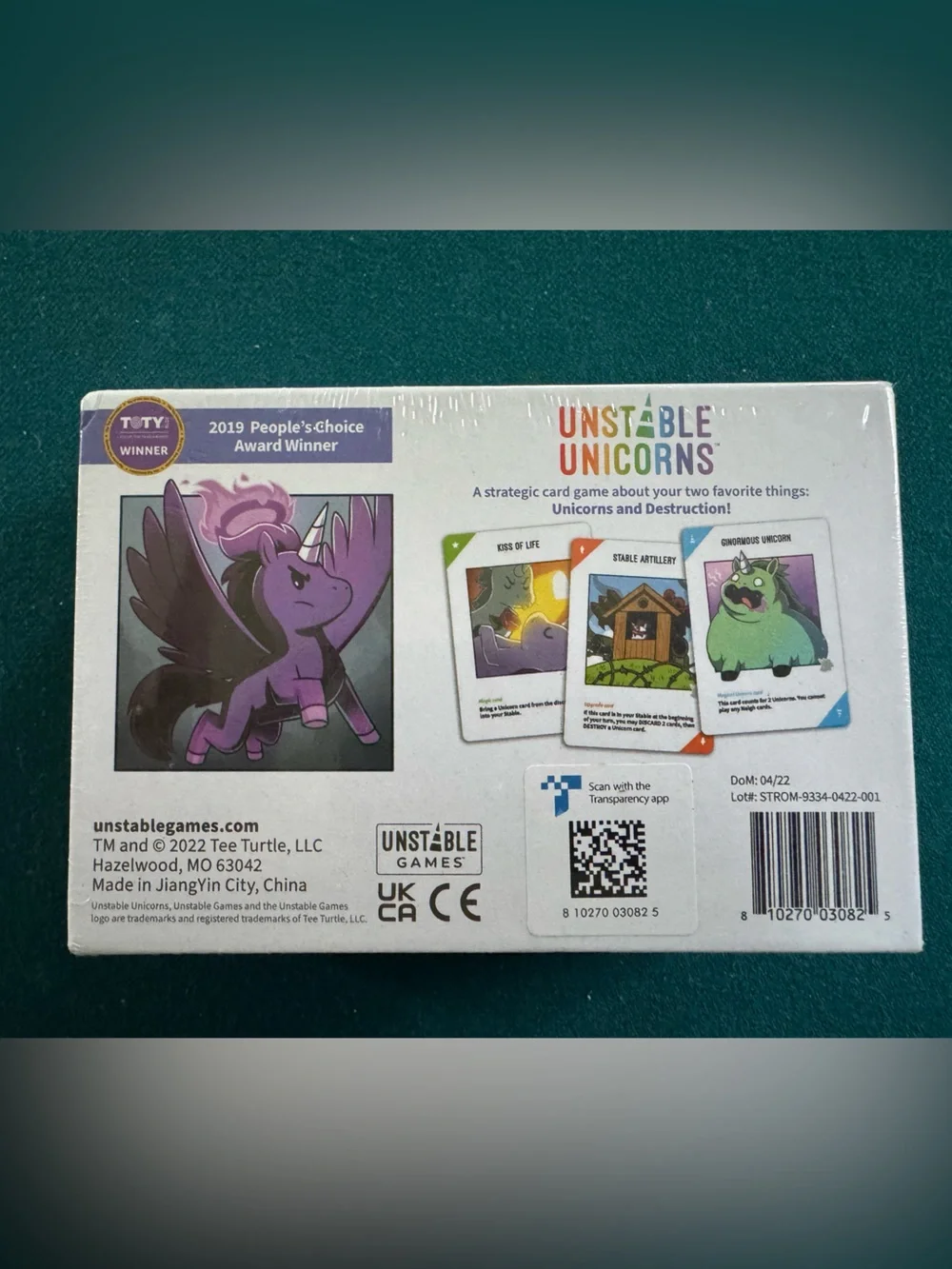 Unstable Unicorns Card Game NIB Unopened